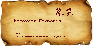 Moravecz Fernanda névjegykártya